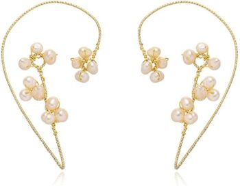 Flower Cuff Earrings